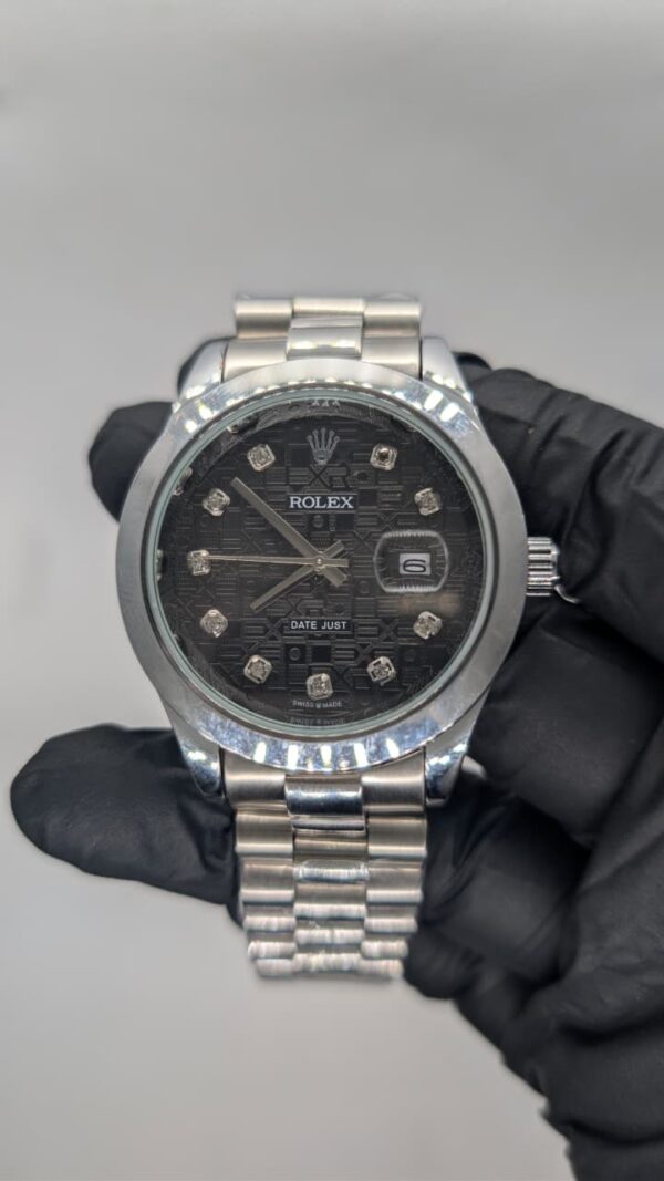 Rolex Oyster Perpetual Date Just Silver - Image 2